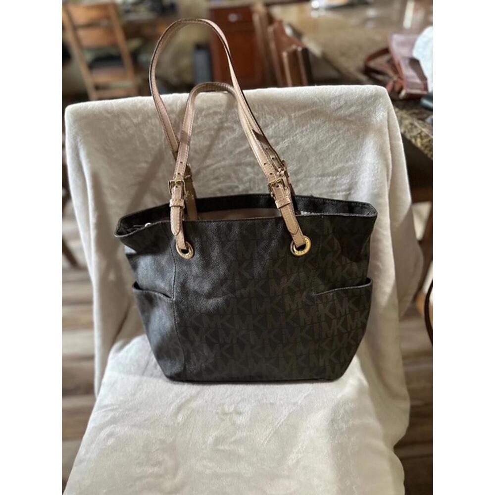 Michael Kors Signature Monogram Tote Handbag